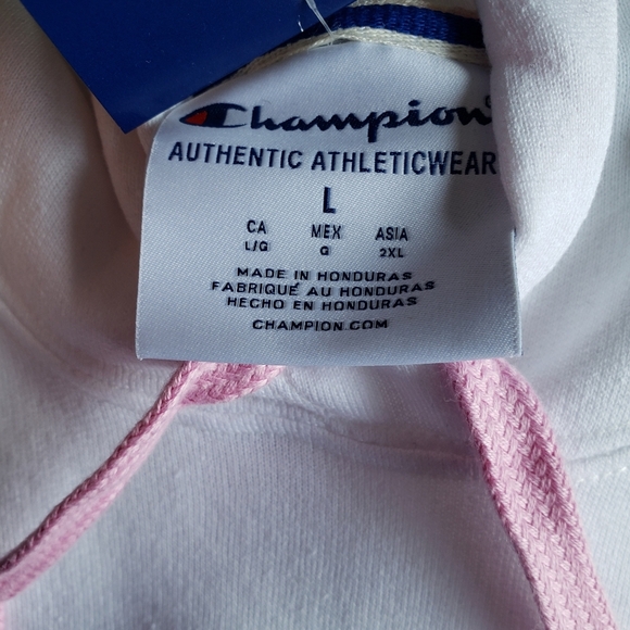 Champion Powerblend Hoodie Logo Sweatshirt Sz Large NWT - Picture 5 of 6